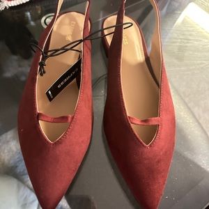 BRAND NEW Marron Slingback Ballet Flat by Express